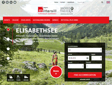 Tablet Screenshot of mittersill-tourismus.at